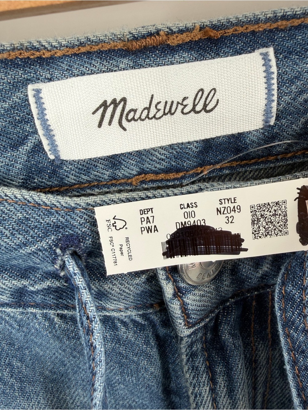 Madewell The Ultimate Wide-Leg Jean in Airy Denim Size 32 - Picture 4 of 9